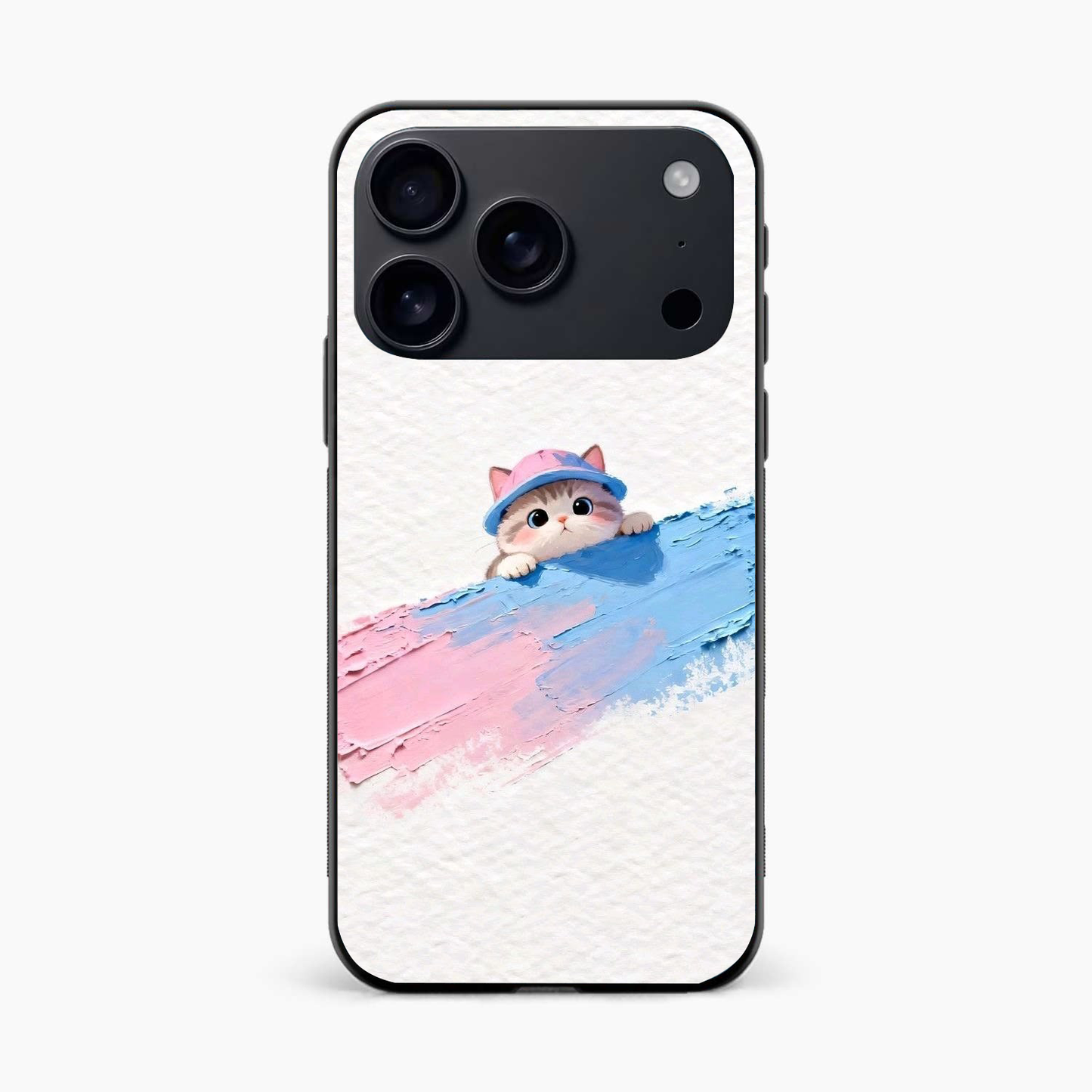 Cute Peekaboo Kitty Iphone 17 Pro Back Cover