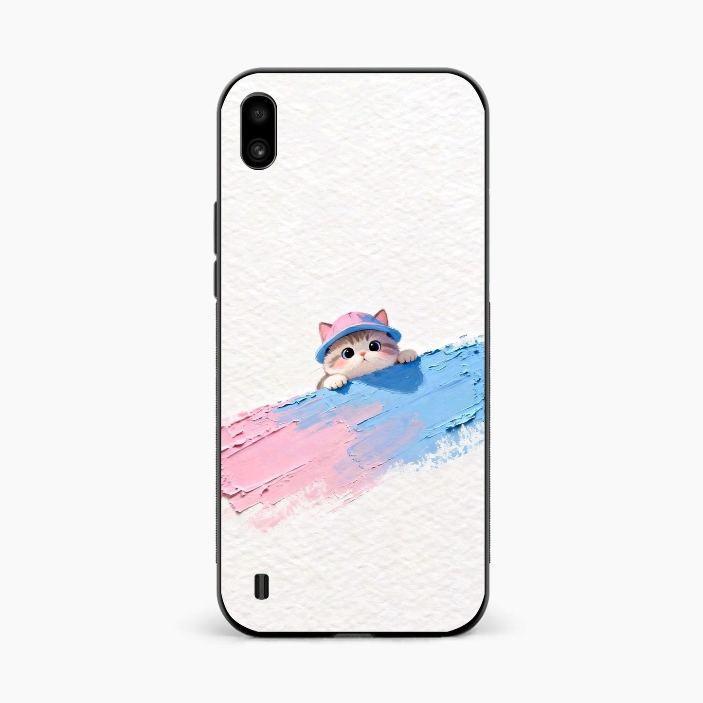Cute Peekaboo Kitty Samsung A10 Back Cover