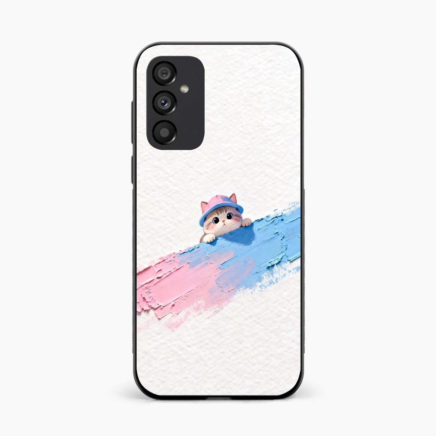 Cute Peekaboo Kitty Samsung A15 Back Cover