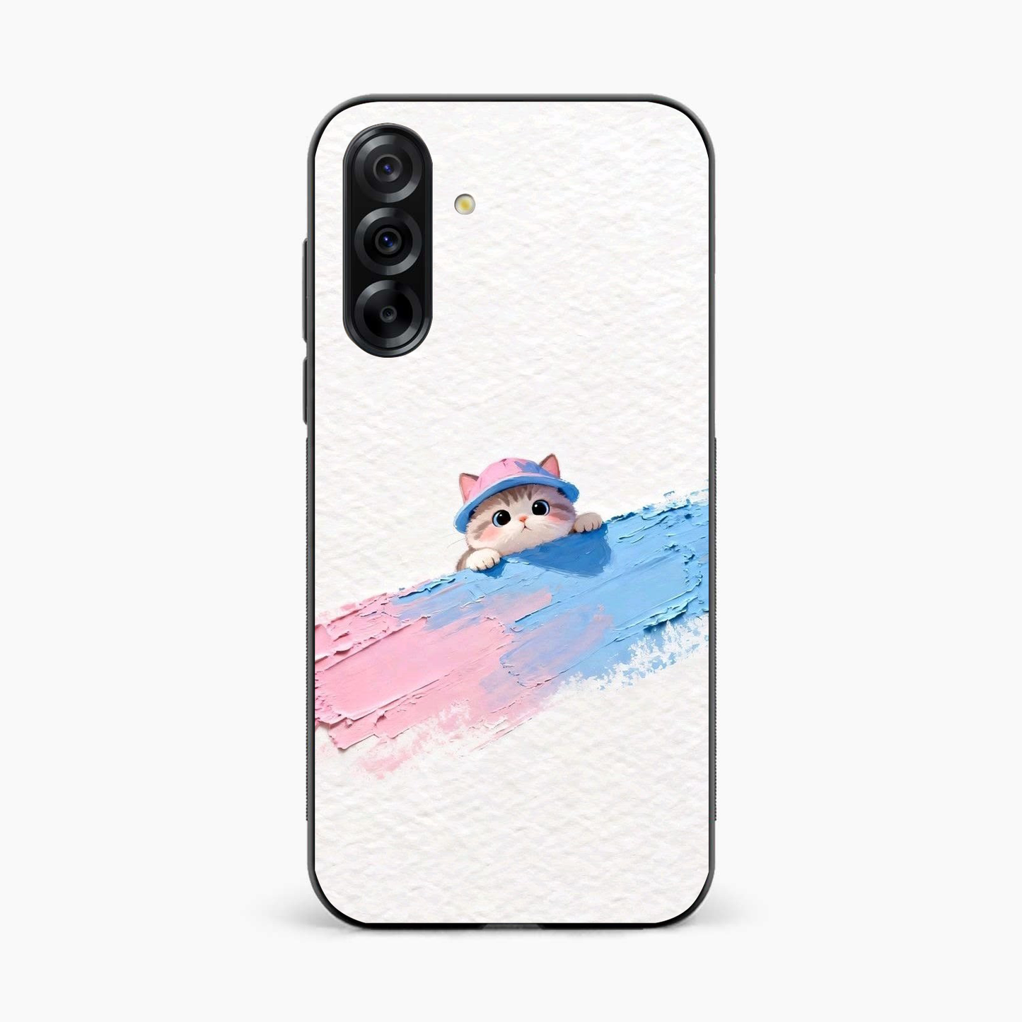 Cute Peekaboo Kitty Samsung A36 Back Cover