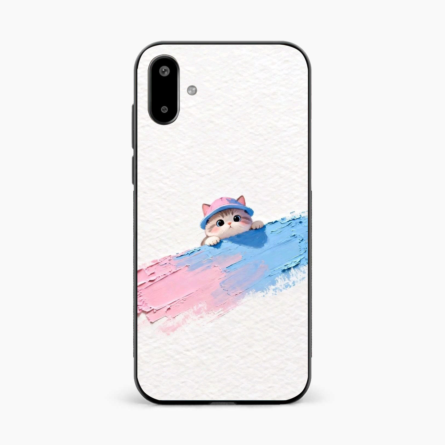 Cute Peekaboo Kitty Samsung F06 Back Cover