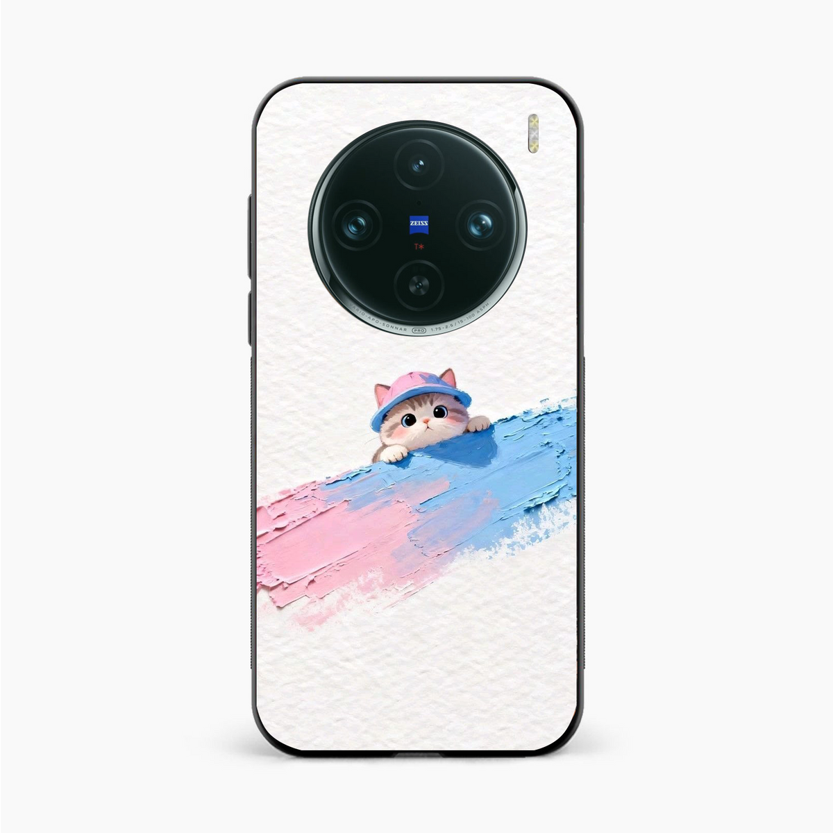 Cute Peekaboo Kitty Vivo X100 Back Cover