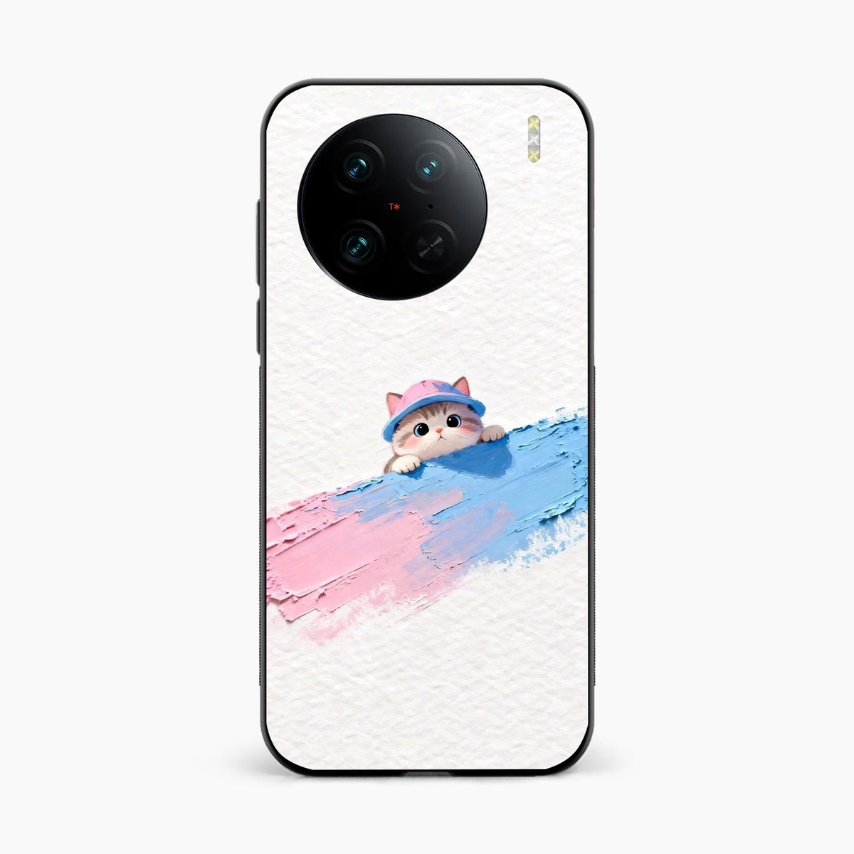 Cute Peekaboo Kitty Vivo X90 Back Cover