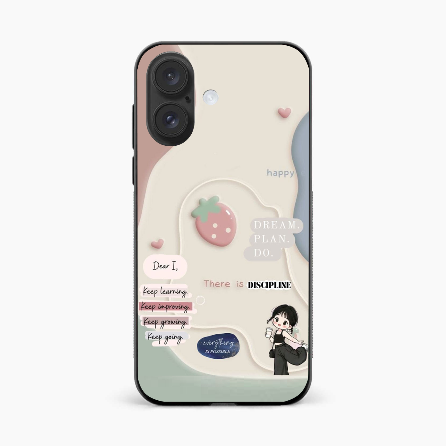 Dream Plan Do Vibes Iphone 16 Plus Back Cover