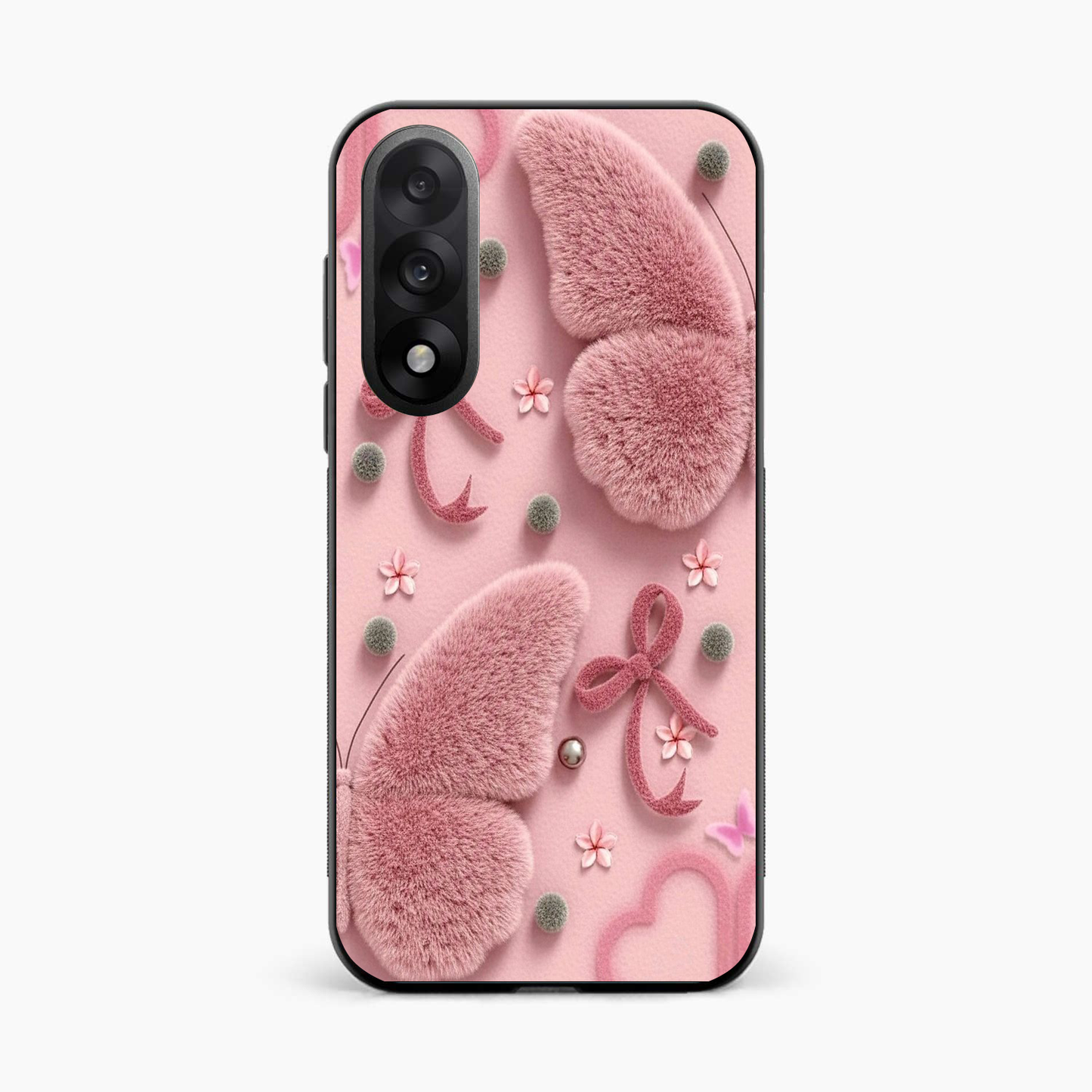 Dreamy Pink Plush OnePlus Nord 5 5G Back Cover