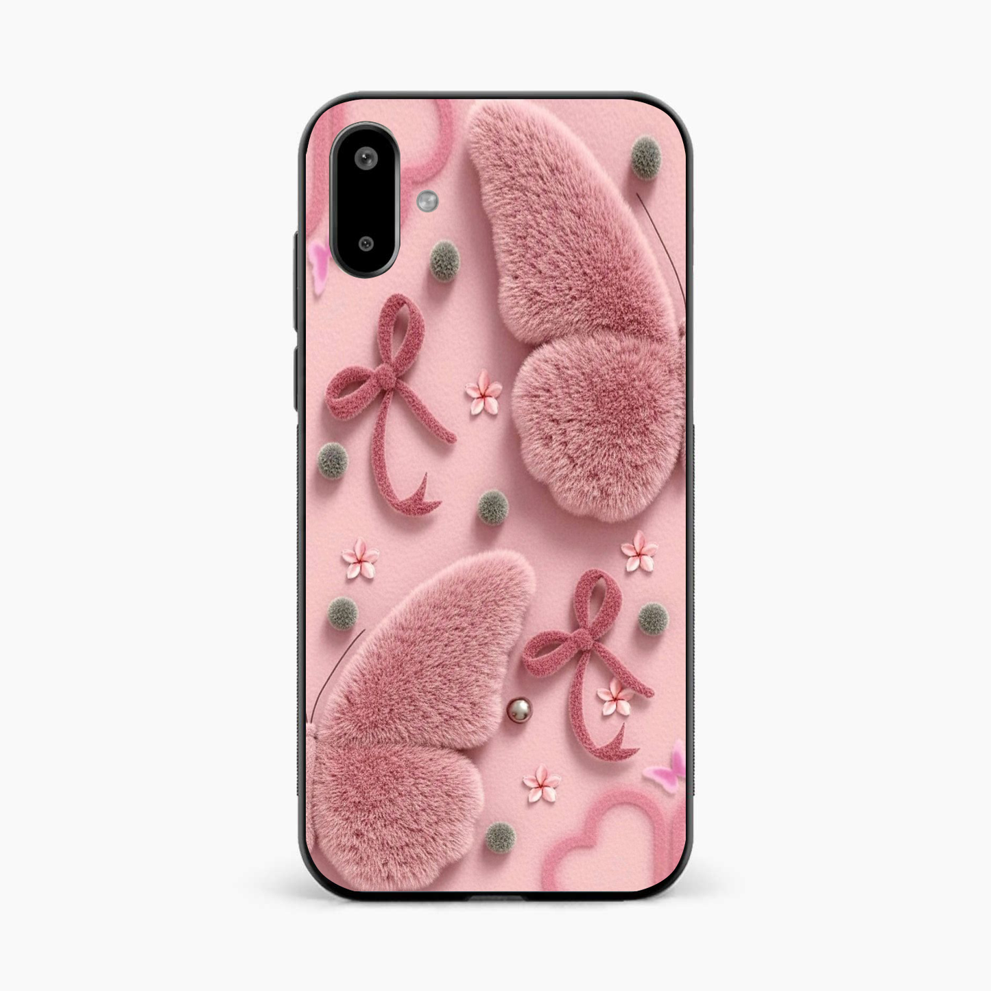Dreamy Pink Plush Samsung F07 Back Cover