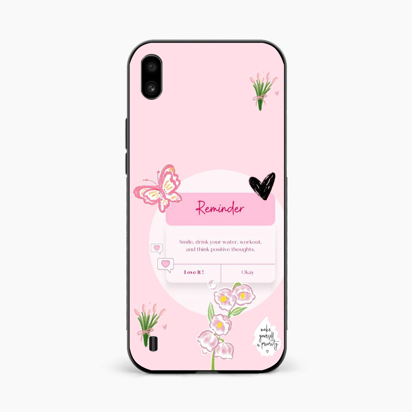 Floral Reminder Samsung A10 Back Cover