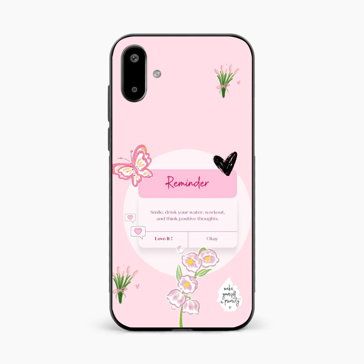 Floral Reminder Samsung F07 Back Cover