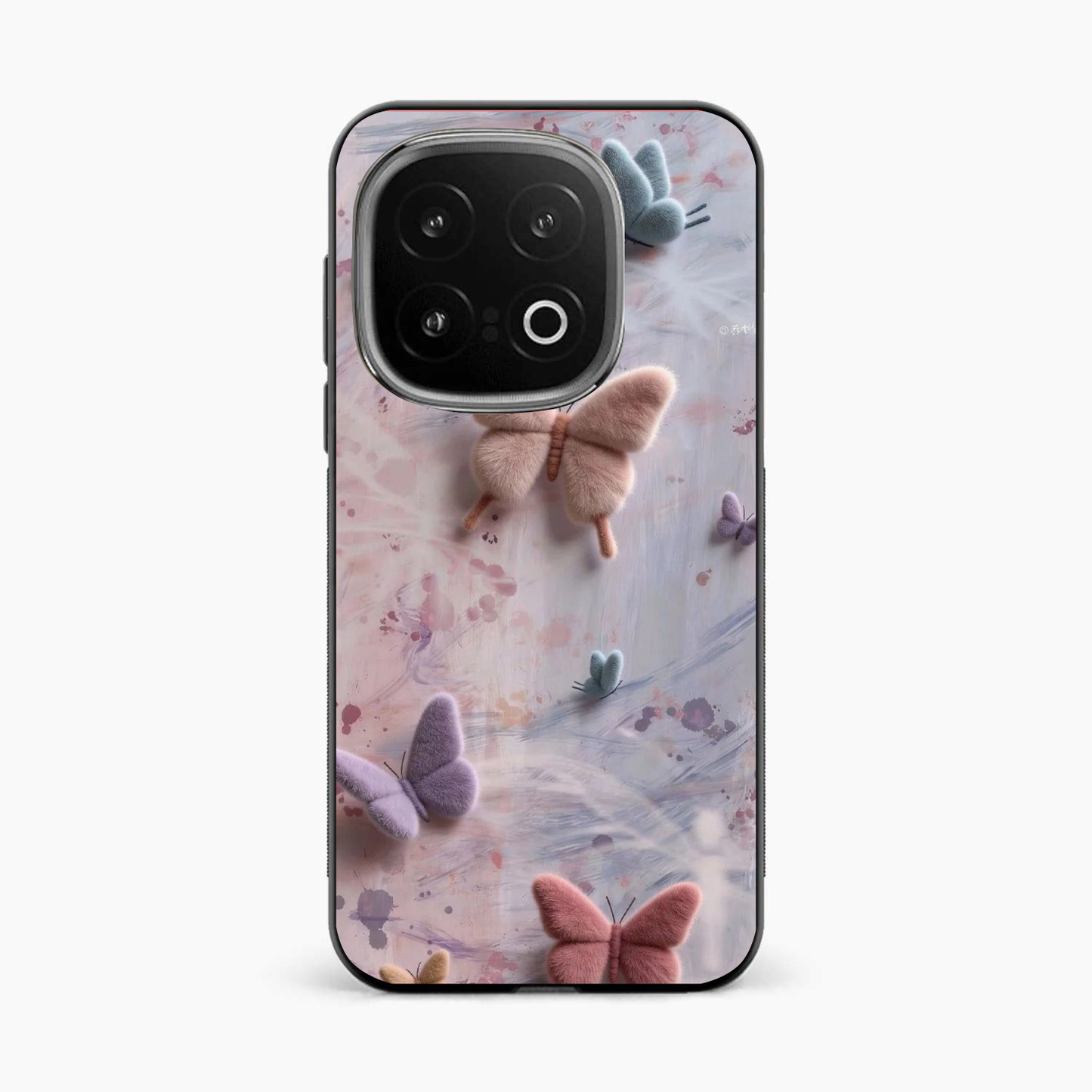 Fluffy Butterfly Iqoo 13 5G Aesthetic Back Cover