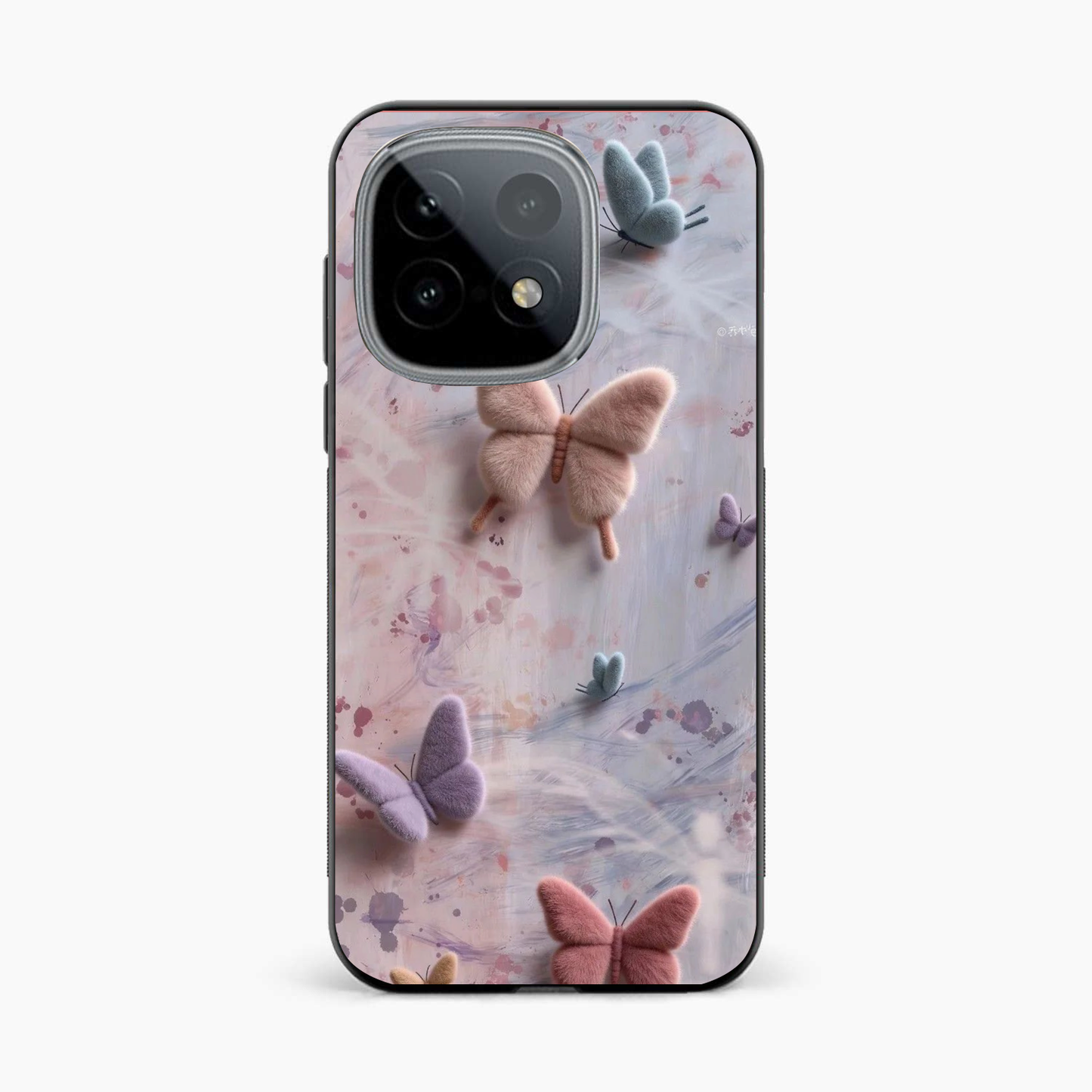 Fluffy Butterfly Iqoo 15 5G Aesthetic Back Cover