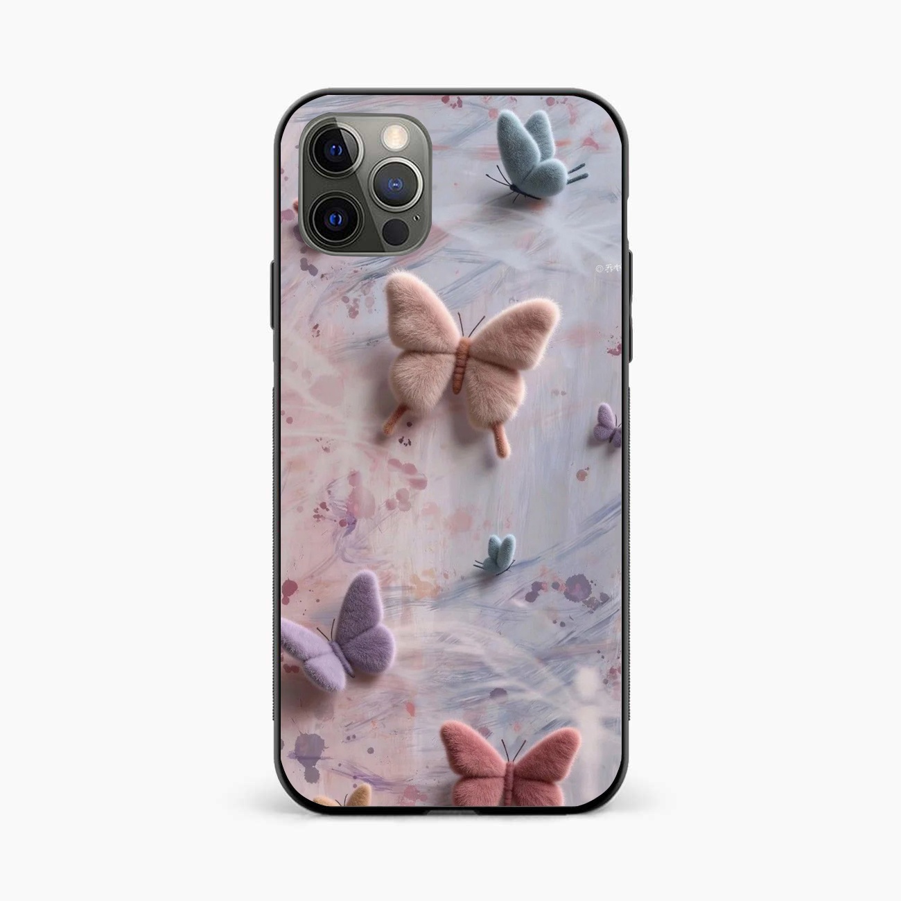 Fluffy Butterfly 13 Pro Aesthetic Back Cover