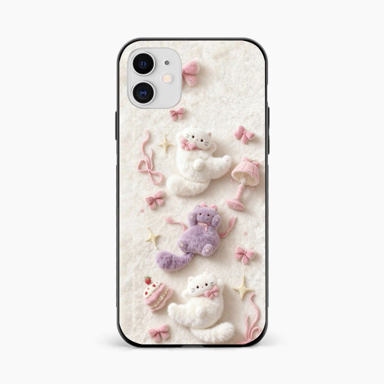 Fluffy Kitty Iphone iPhone 12 Back Cover