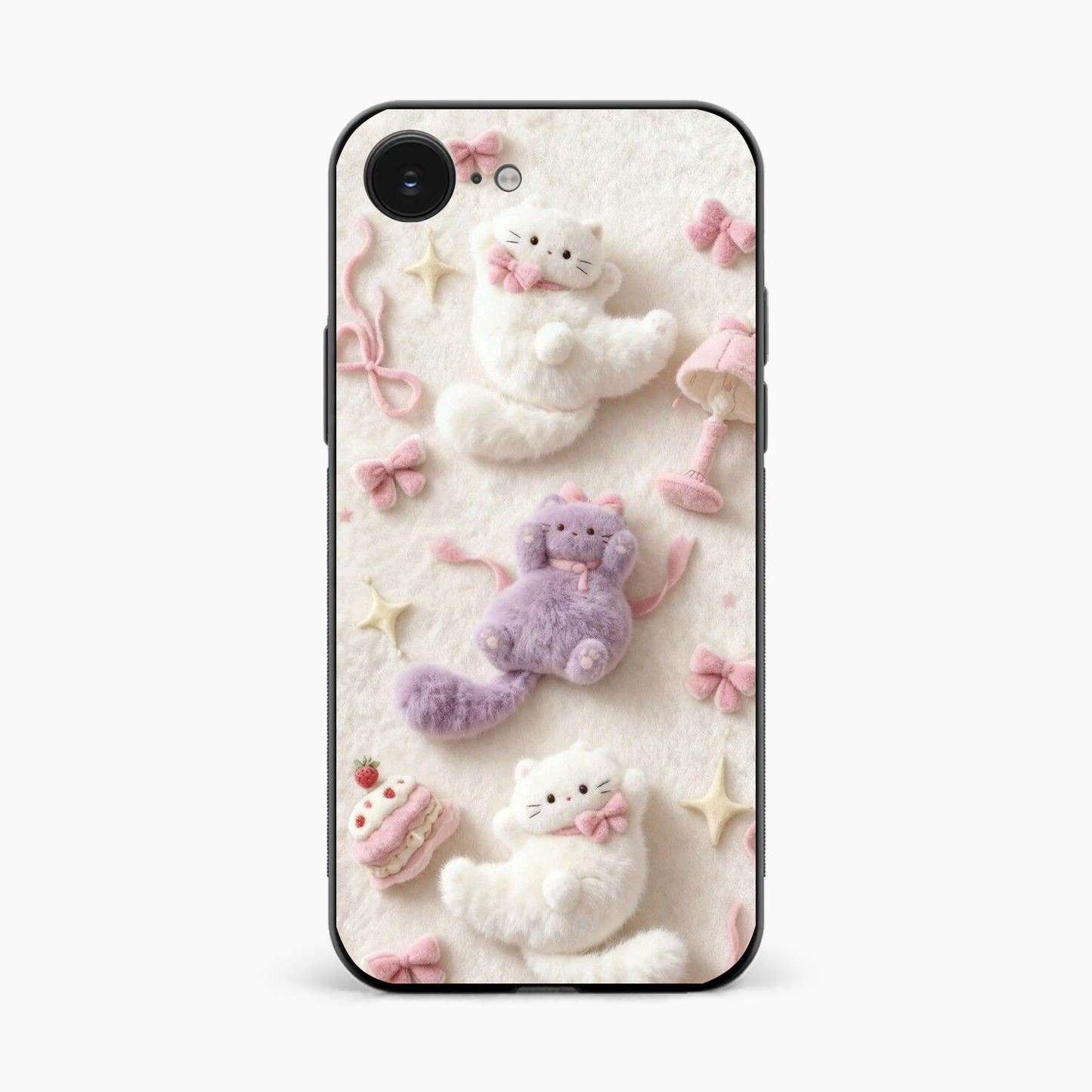 Fluffy Kitty Iphone 16e Back Cover