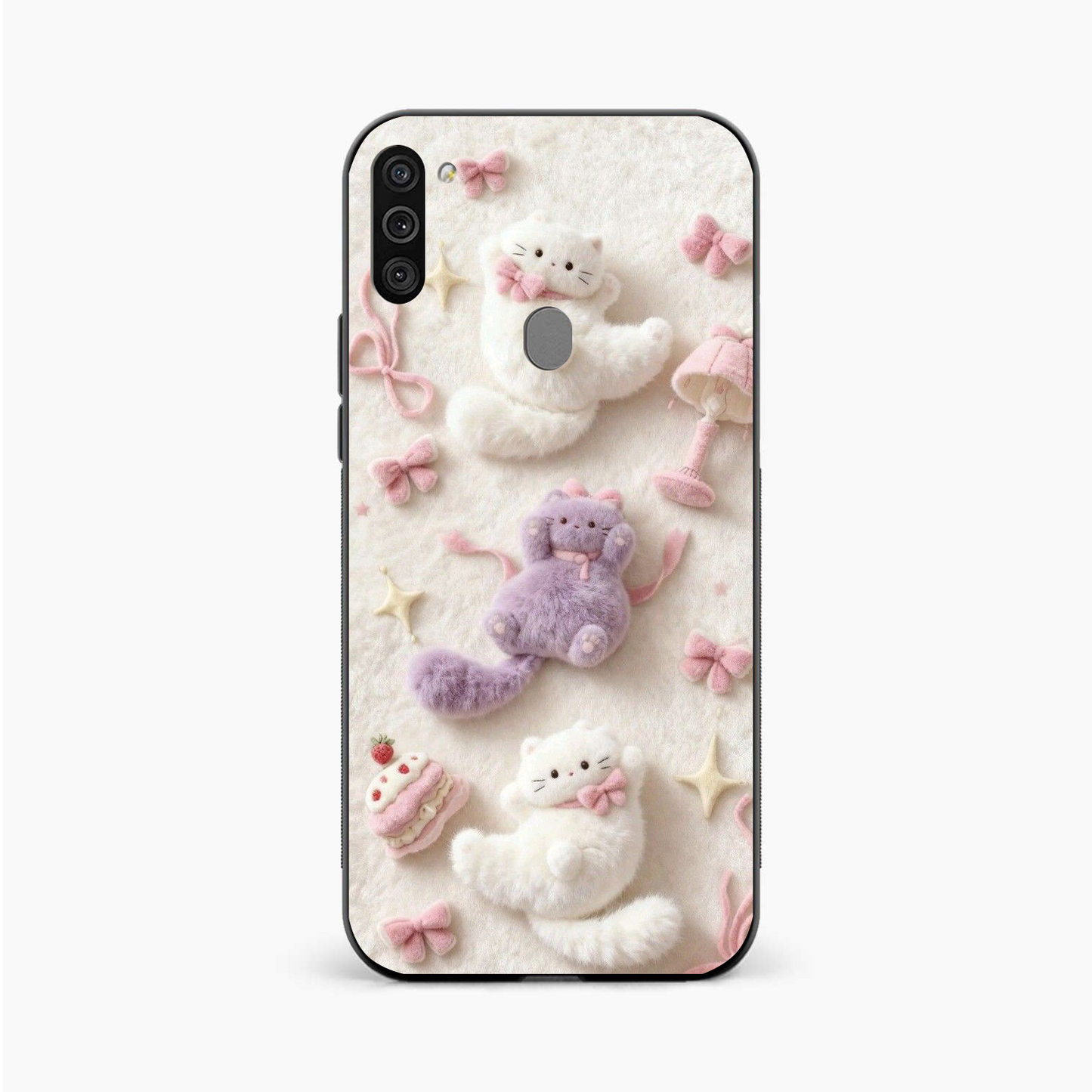 Fluffy Kitty Samsung A11 Back Cover