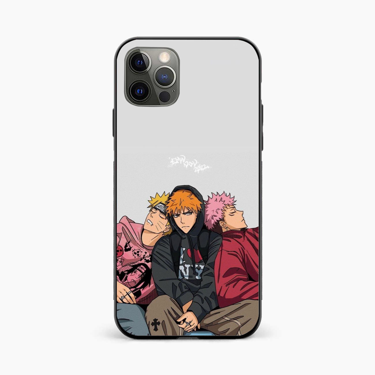 Ichigo x Naruto x Yuji 12 Pro Back Cover