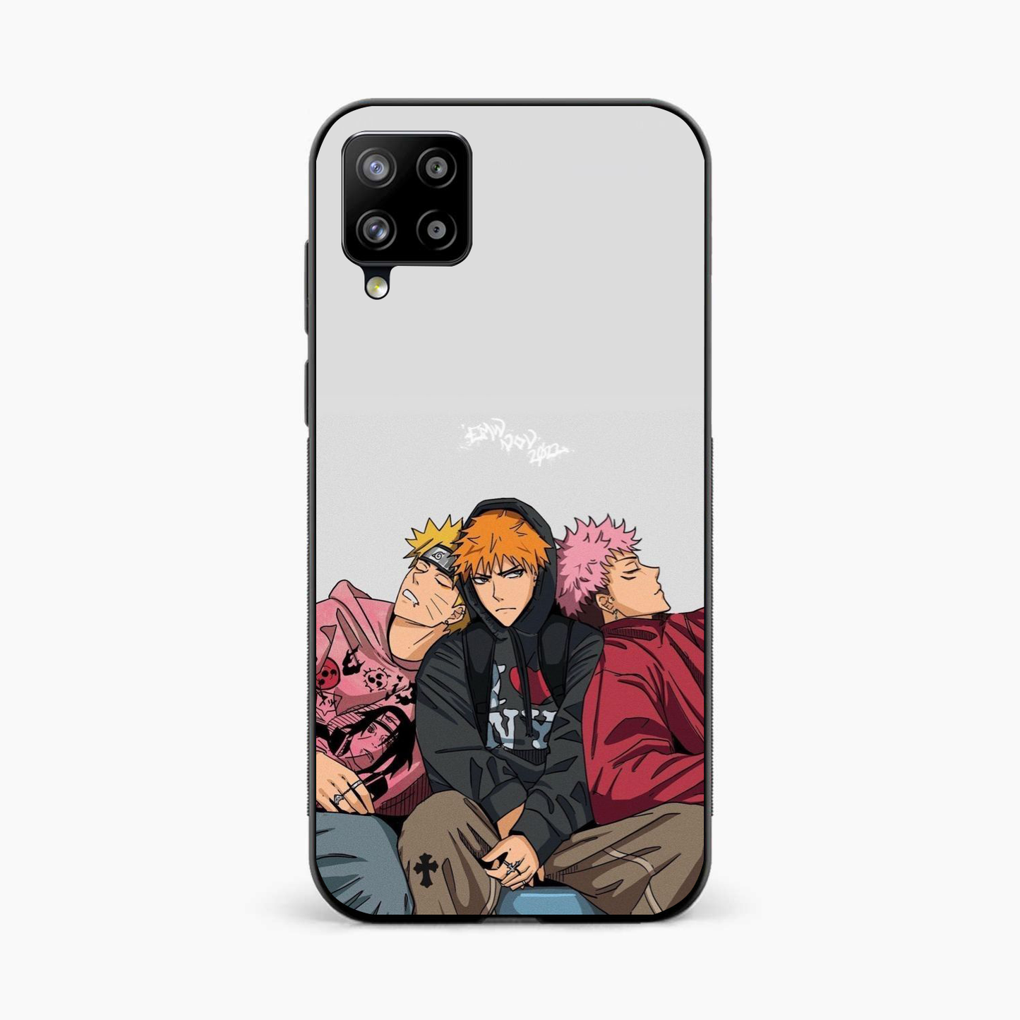 Ichigo x Naruto x Yuji Samsung A12 Nacho Back Cover