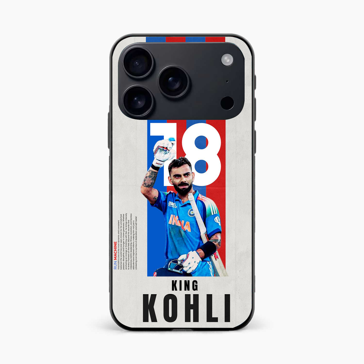 King Kohli Iphone 17 Pro Back Cover