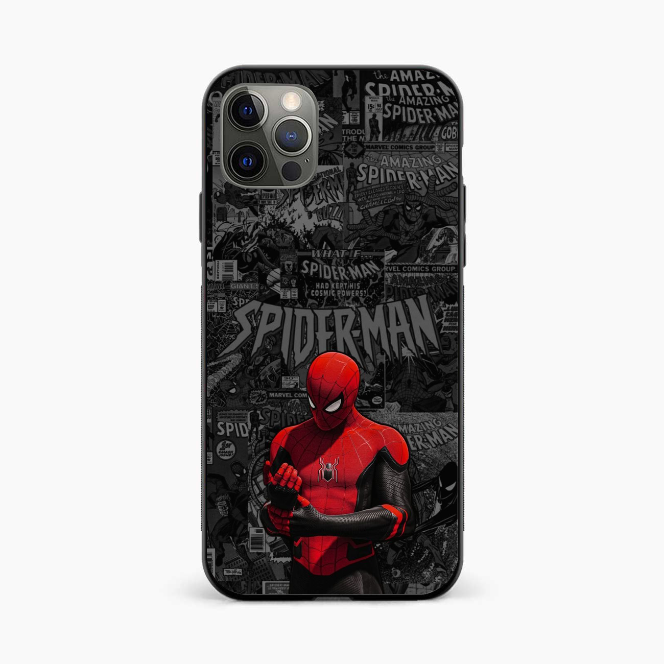 Spider Man Black Theme Iphone 12 Pro Max Back Cover
