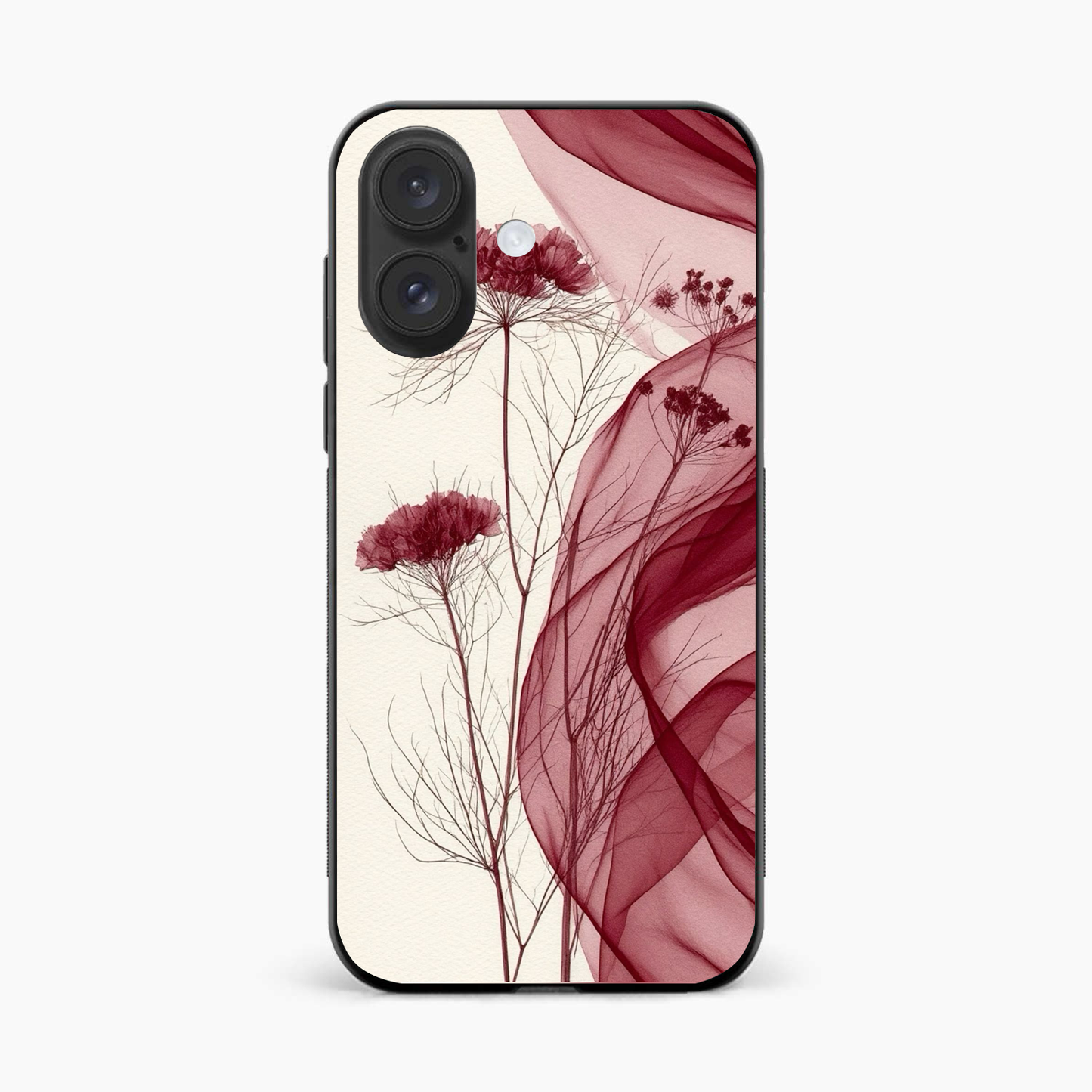Red Floral Dream Iphone 16 Plus Back Cover