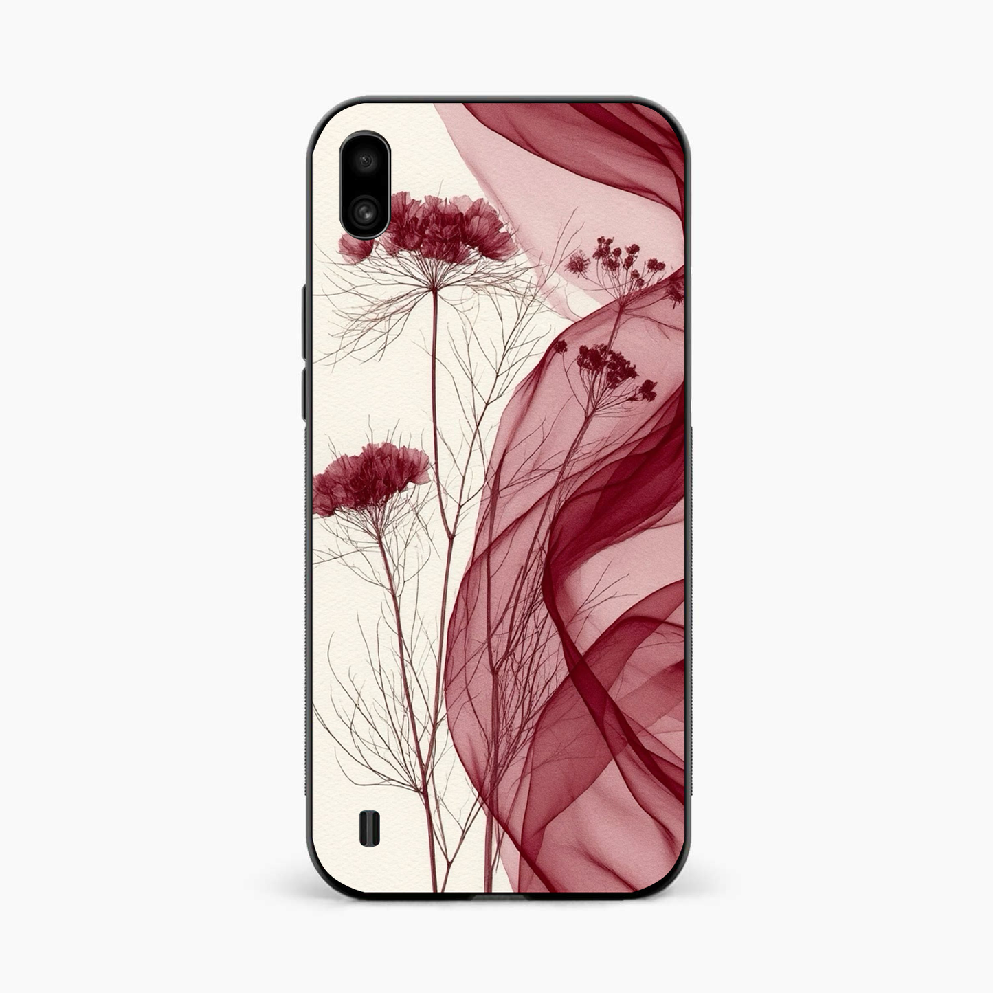 Red Floral Dream Samsung A10 Back Cover