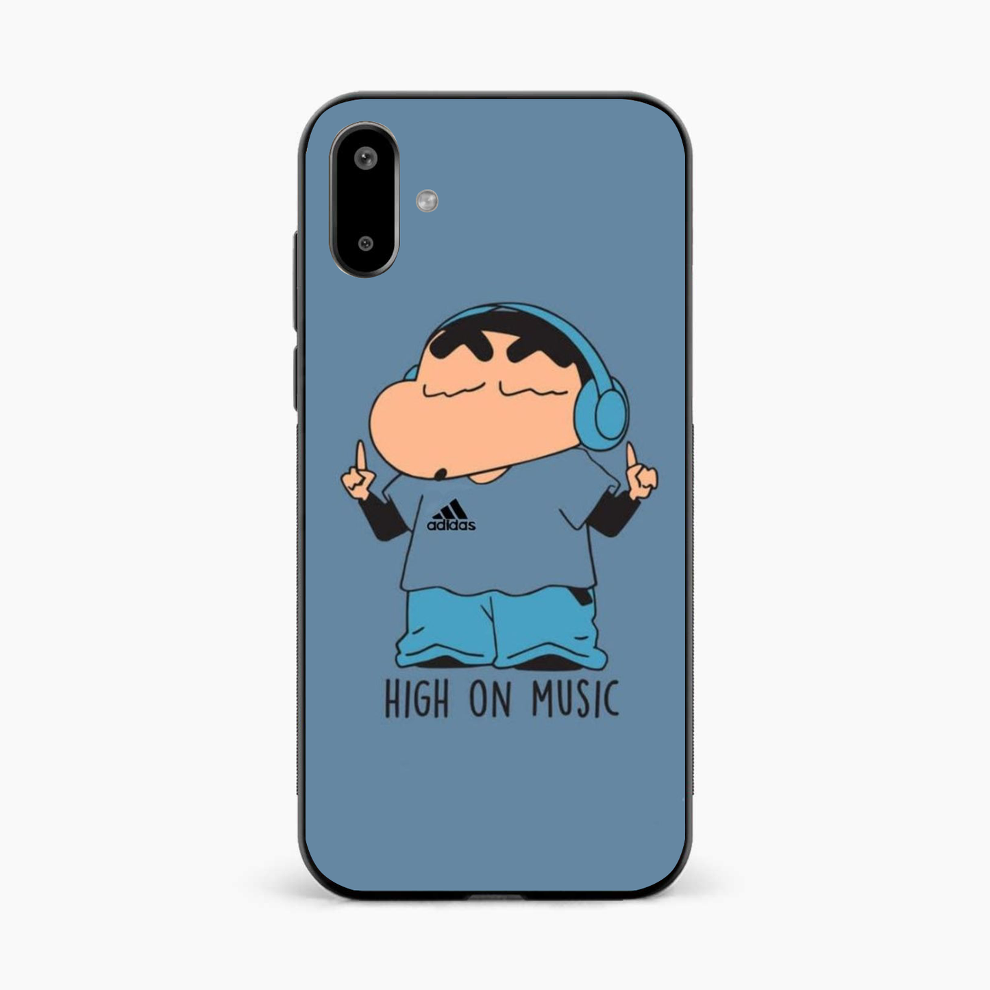 Shinchan High On Music Samsung F06 Back Cover