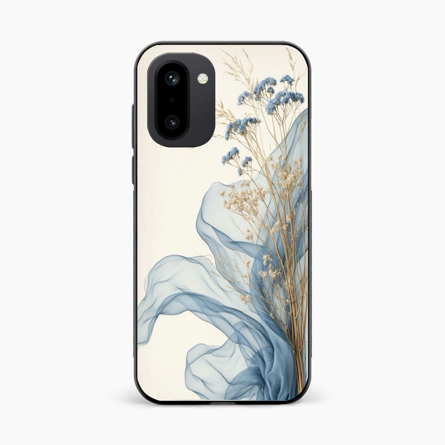 Soft Blue Floral OnePlus 15R 5G Back Cover