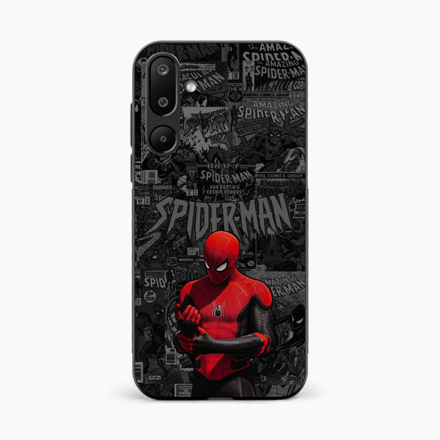 Spider Man Black Theme Samsung M16 Back Cover