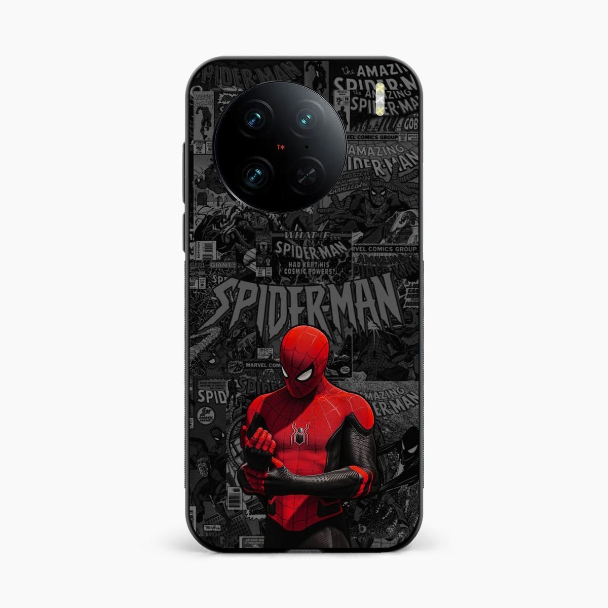 Spider Man Black Theme Vivo X90 Back Cover