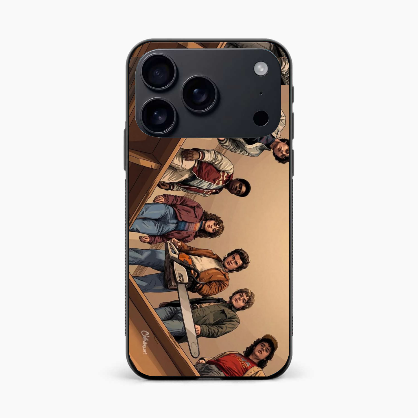 Stranger Squad Iphone 17 Pro Chainsaw Back Cover