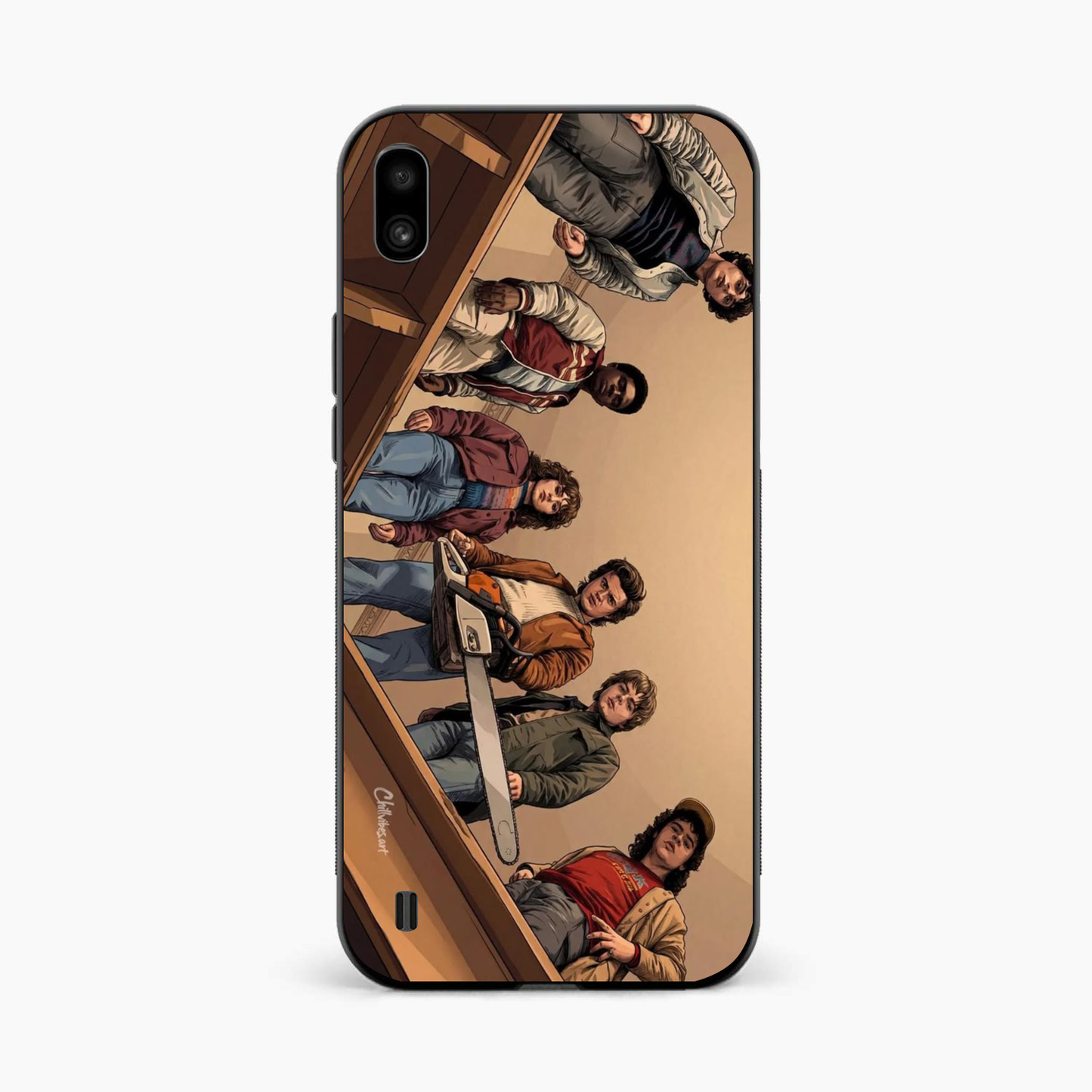 Stranger Squad Samsung A10 Chainsaw Back Cover