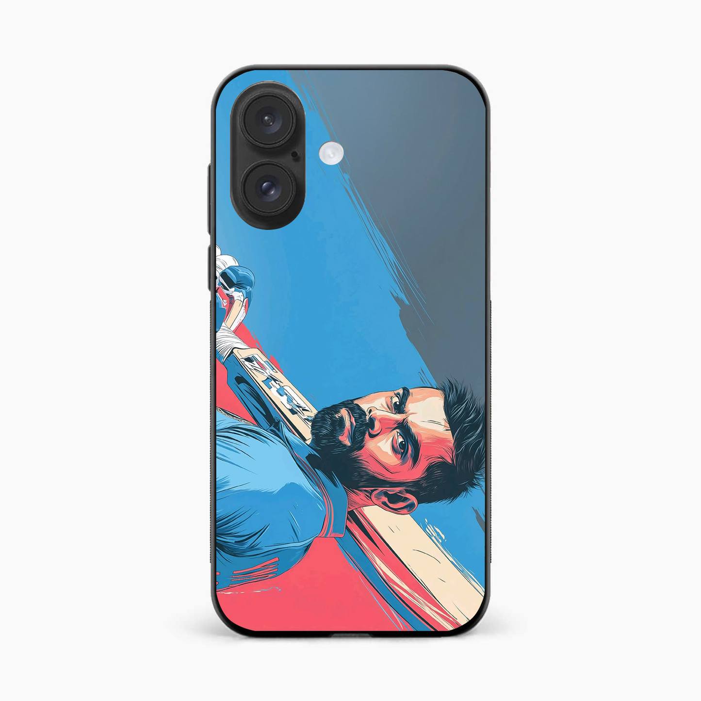 Virat Kohli Art Iphone 16 Back Cover