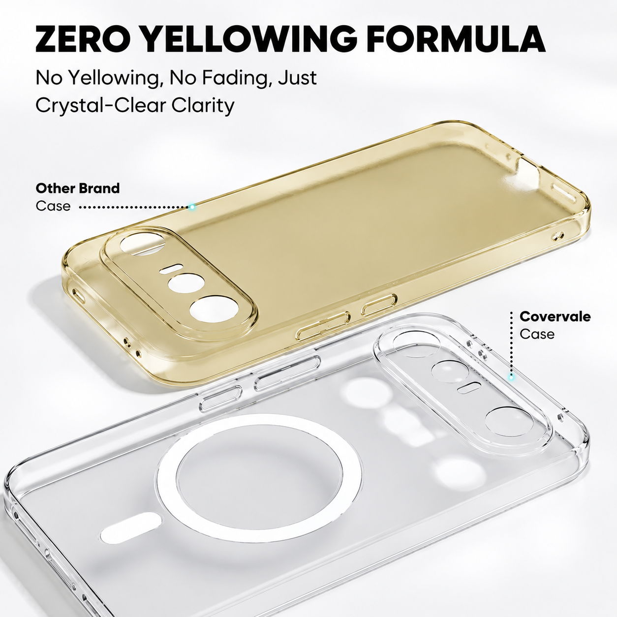 Vivo X300 FE Anti-Yellow Clear Case