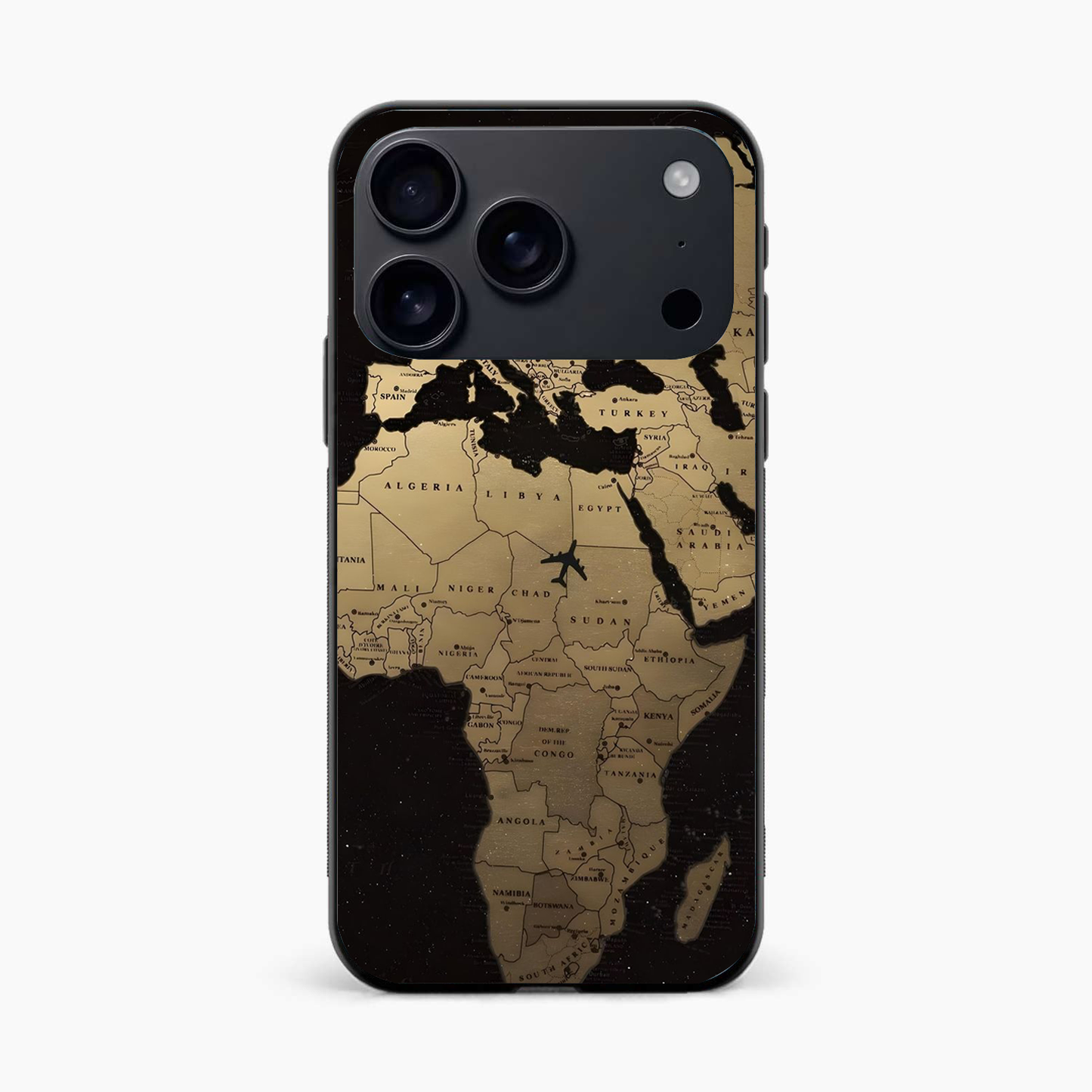 World Map Iphone 17 Pro Back Cover