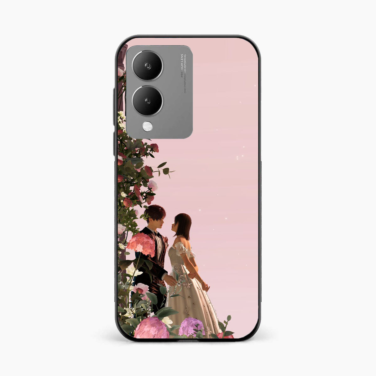 Romantic Blossom Couple Vivo Y17s Back Cover