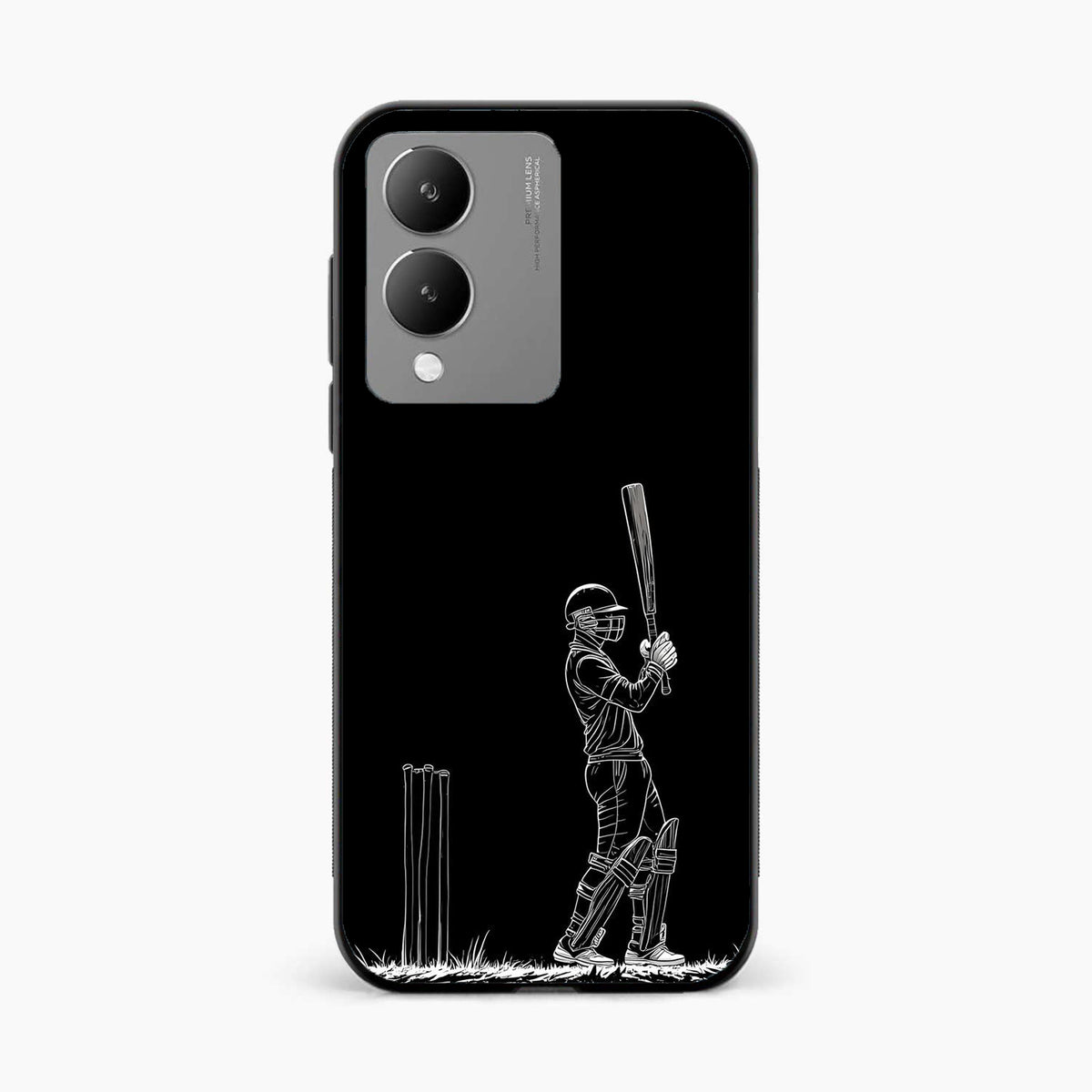 Cricket Minimal Line Art Vivo Y17s Back Cover