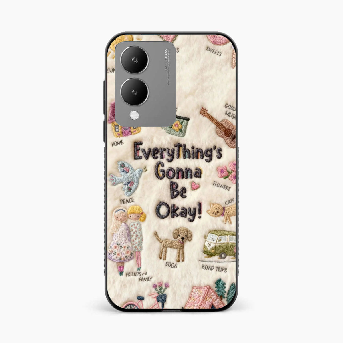 Cozy Happiness Collection Vivo Y17s Back Cover