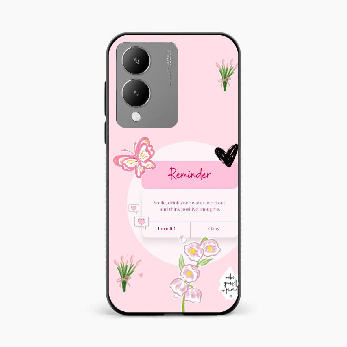 Floral Reminder Vivo Y17s Back Cover