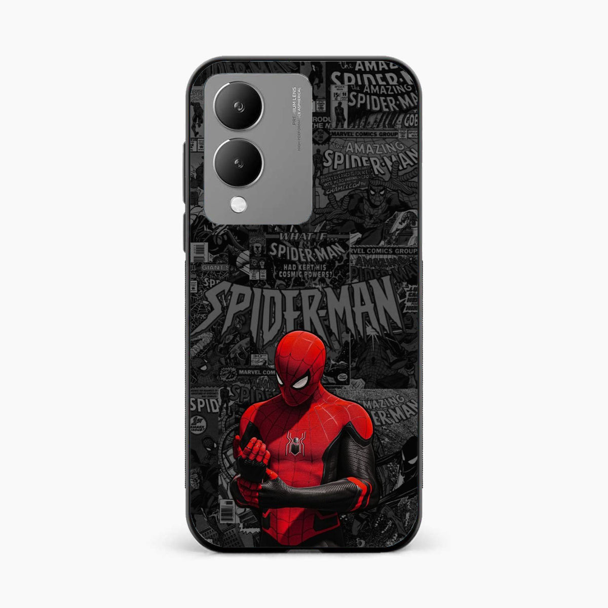 Spider Man Black Theme Vivo Y17s Back Cover