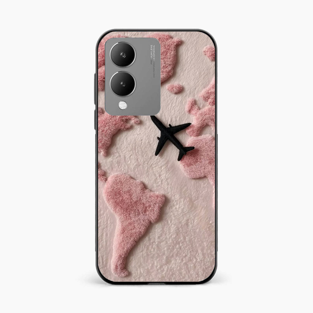 Pink Travel Mood Vivo Y17s Back Cover