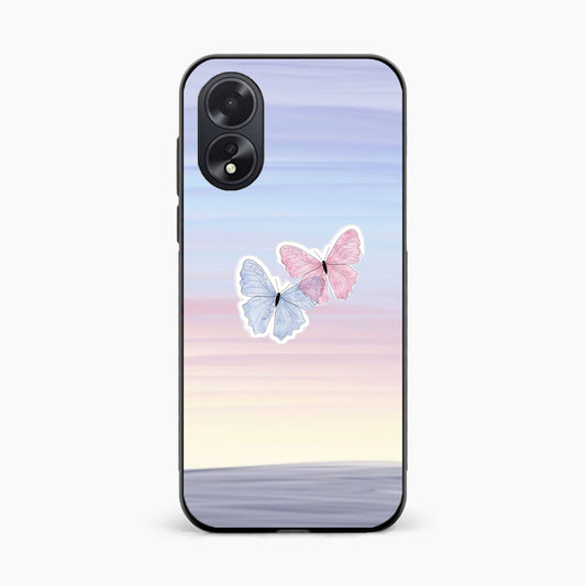 Minimal Butterfly Oppo A38 Back Cover