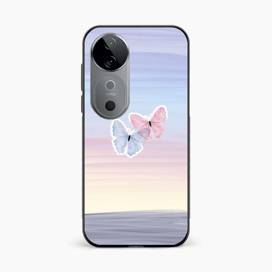 Minimal Butterfly Vivo V40 5G Back Cover