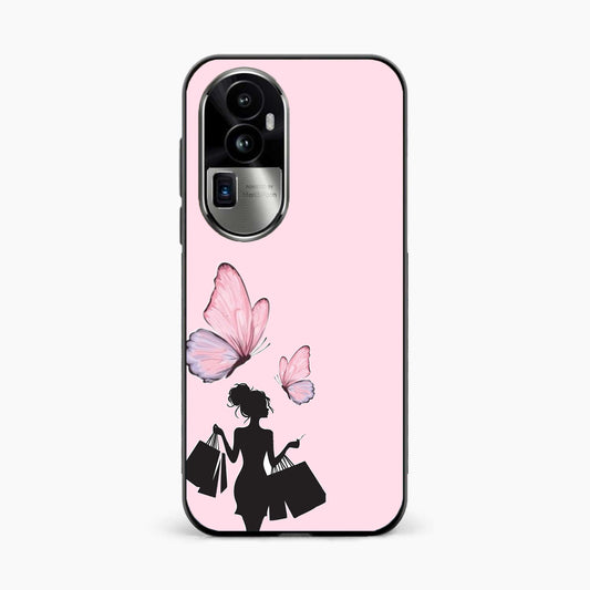 Butterfly Babe Aesthetic Oppo Reno 10 Pro Plus 5G Back Cover