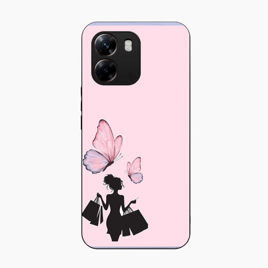 Butterfly Babe Aesthetic Oppo A6x 5G Back Cover