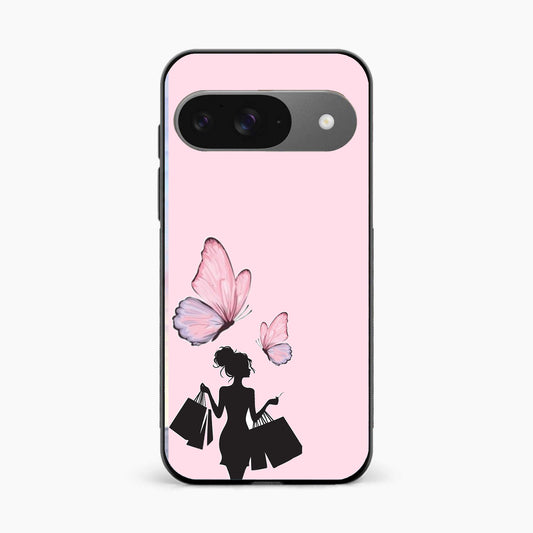 Butterfly Babe Aesthetic Google Pixel 9 Back Cover