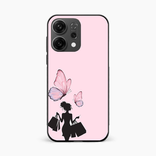 Butterfly Babe Aesthetic Oppo Reno 14 5G Back Cover
