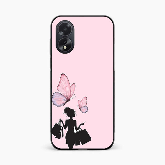 Butterfly Babe Aesthetic Oppo A38 Back Covers