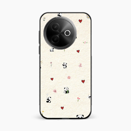 Panda Hearts & Flowers Vivo Y39 5G Back Cover