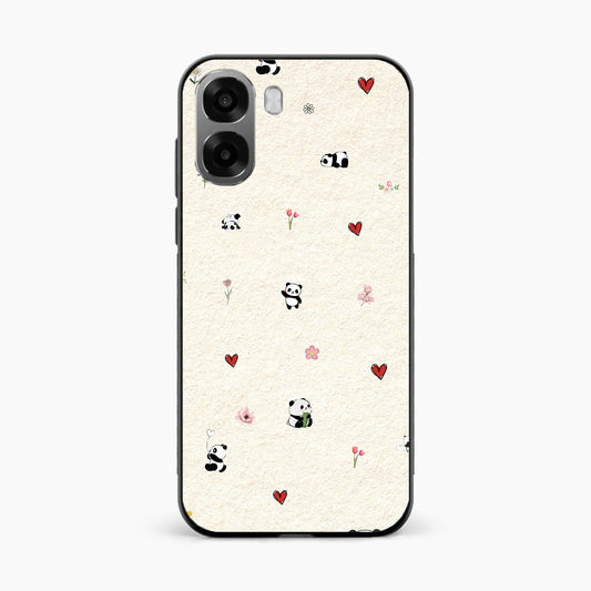 Panda Hearts & Flowers Oppo K14x 5G Back Cover