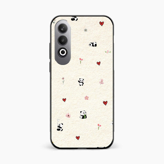 Panda Hearts & Flowers Oppo K12x 5G Back Cover