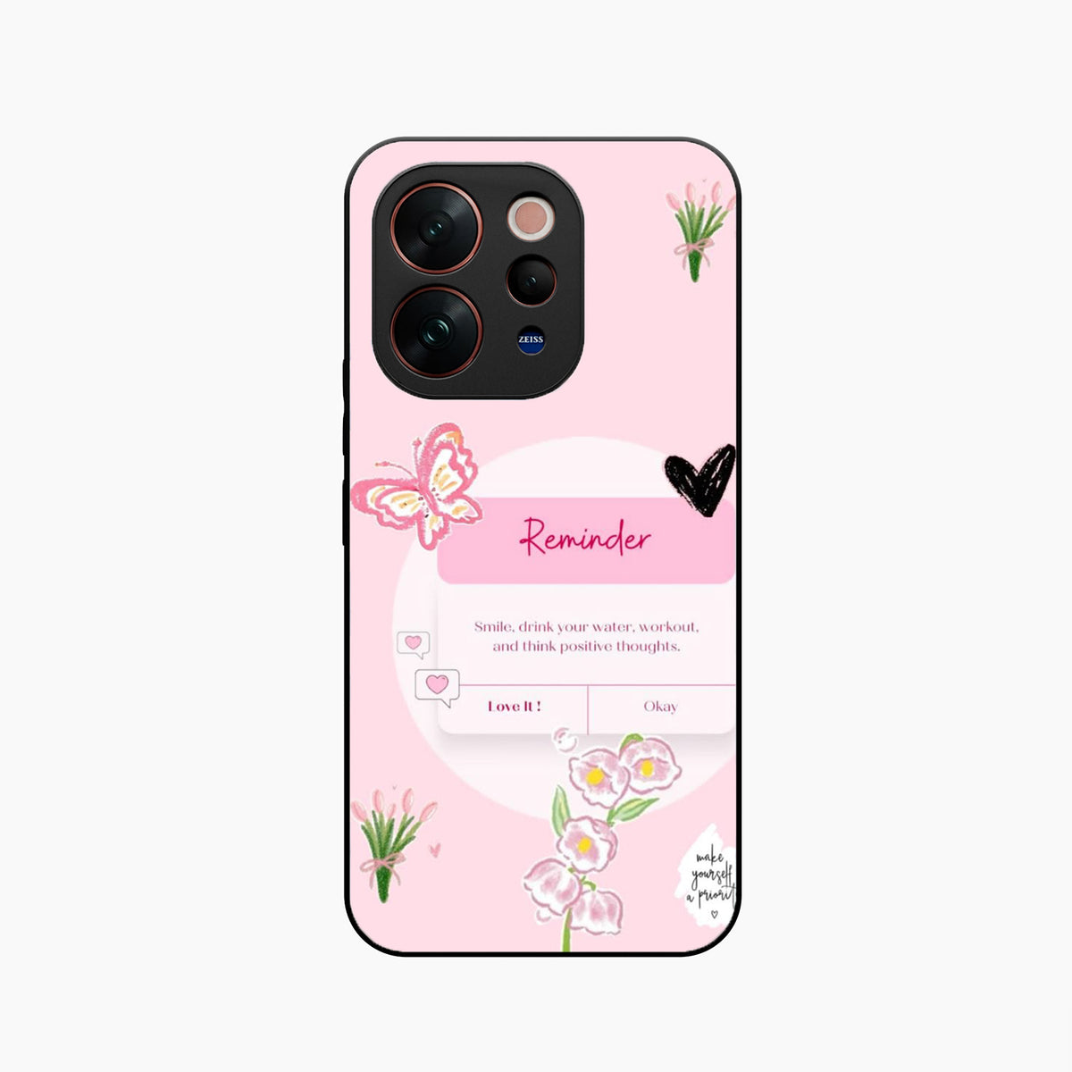 Floral Reminder Vivo V70 5G Back Cover